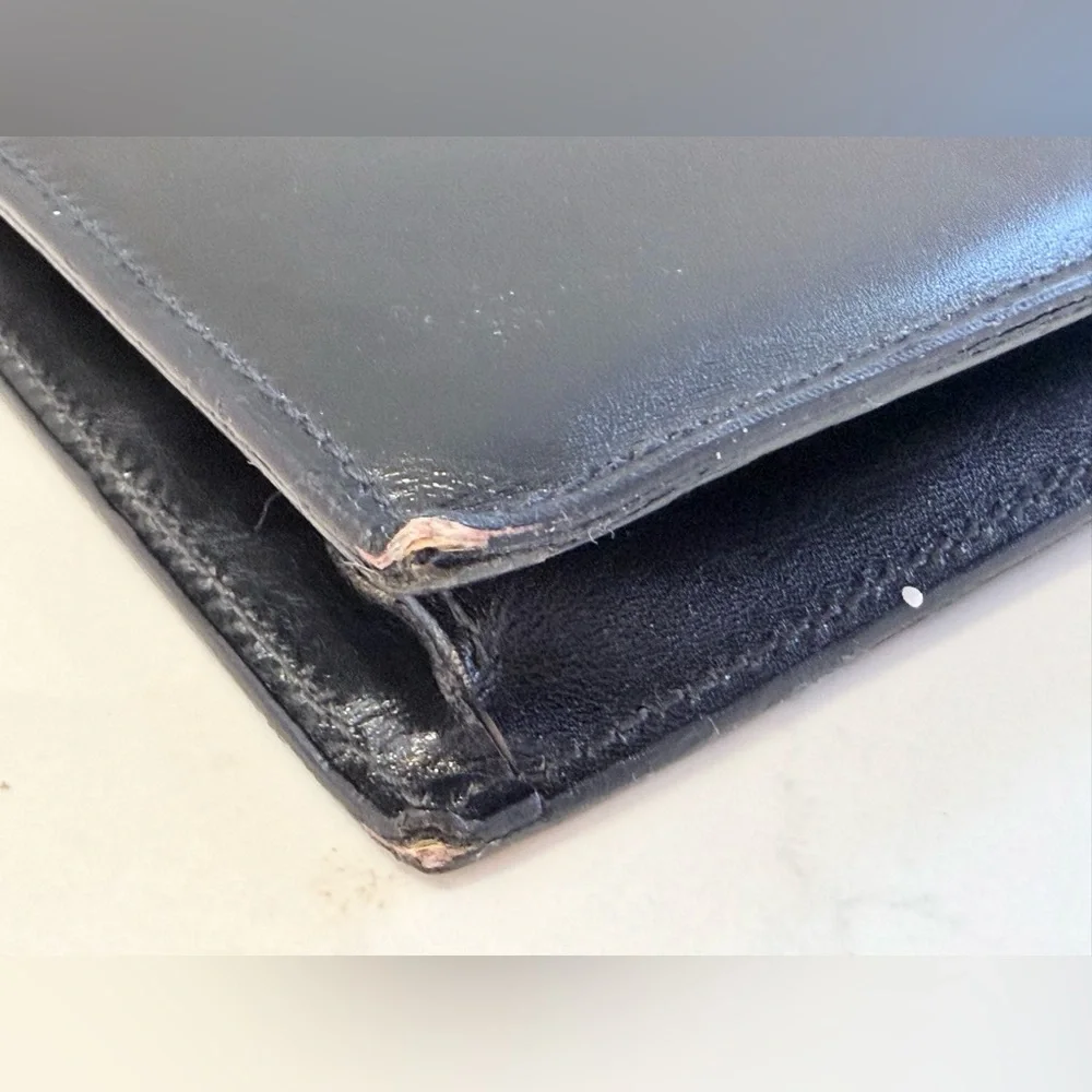 Fendi black leather briefcase